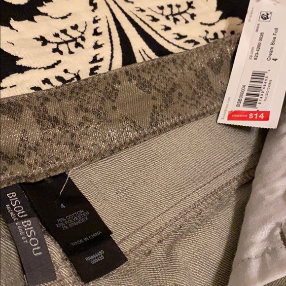NWT Bisou Bisou Snake-print Jean/pant, Sz 4! - Picture 4 of 5